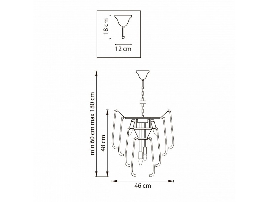 Подвесная люстра Lightstar Retro II 799082