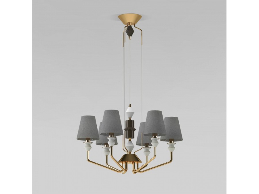 Подвесная люстра Eurosvet Olaria 101012/6 латунь Smart