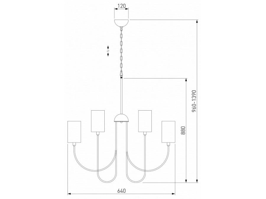 Подвесная люстра Eurosvet Abbey 60164/6 никель