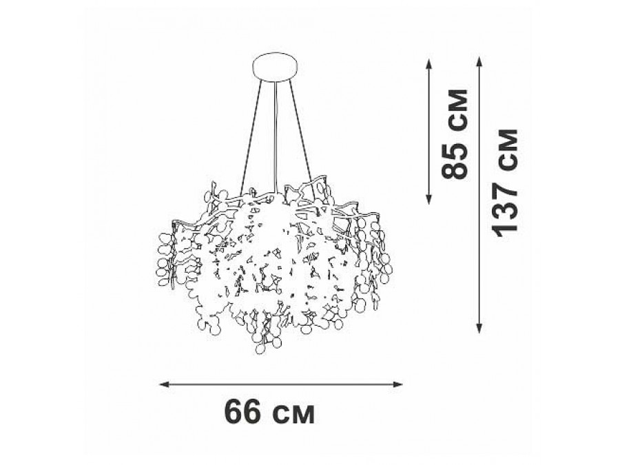 Подвесная люстра Vitaluce V2832 V2832-1/7S