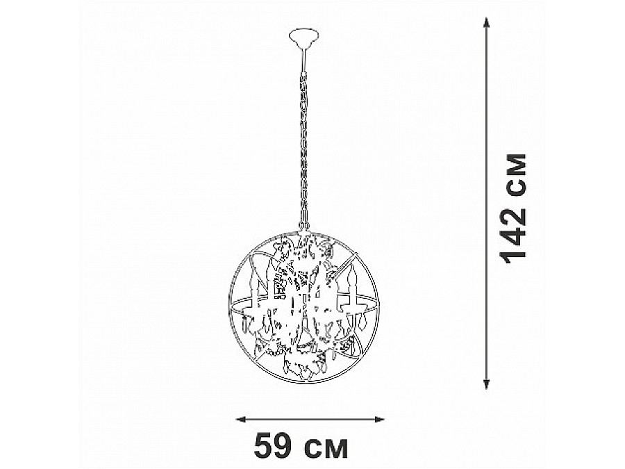Подвесная люстра Vitaluce V5816 V5816-7/6