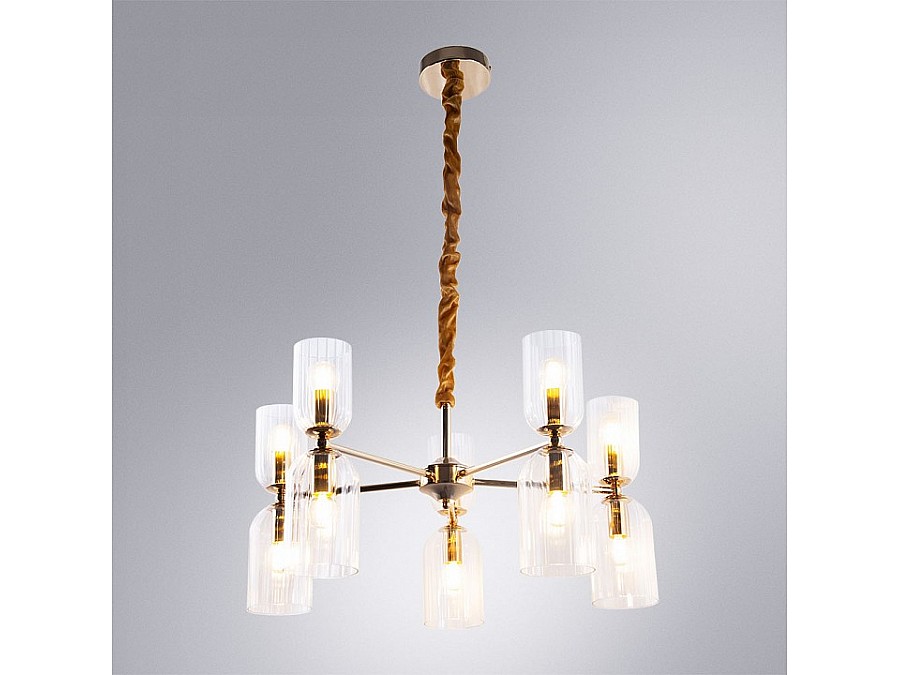 Подвесная люстра Arte Lamp Charm A1623LM-10GO