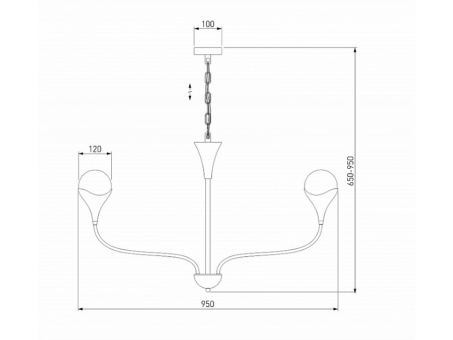 Подвесная люстра Eurosvet Calyx 60169/8 никель