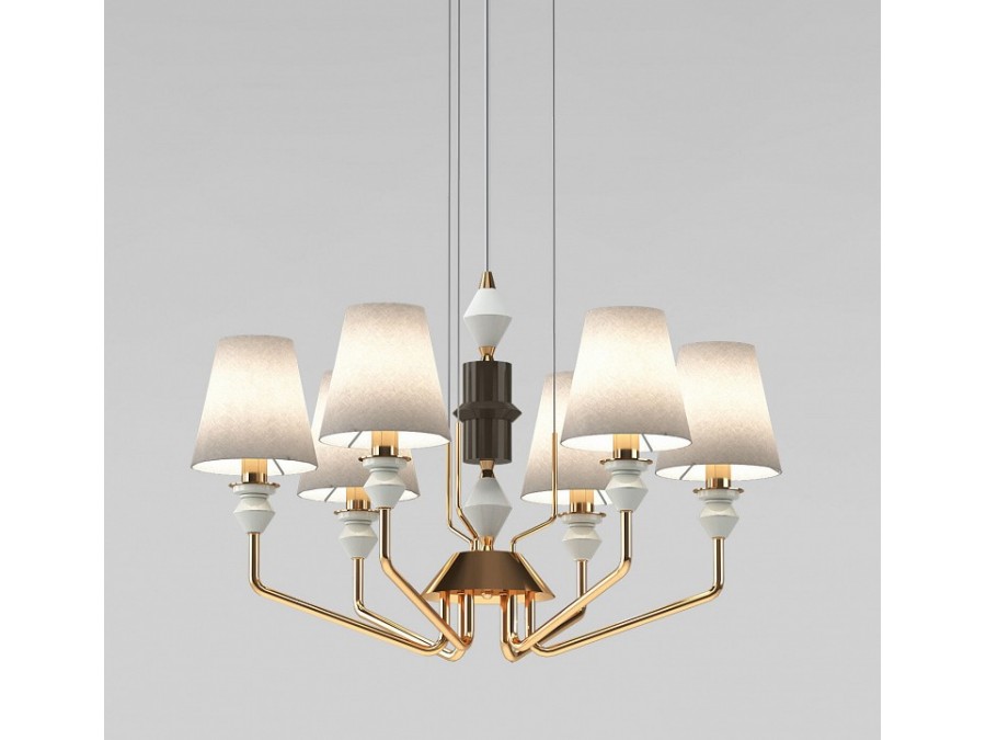 Подвесная люстра Eurosvet Olaria 101012/6 латунь Smart