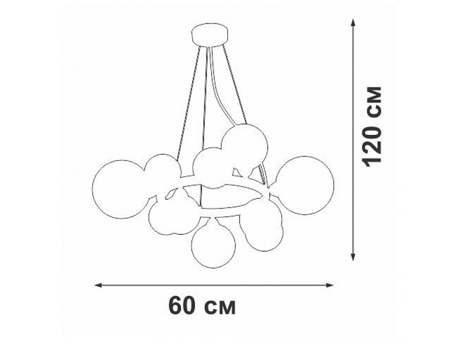 Подвесная люстра Vitaluce V2569 V2569-1/10S