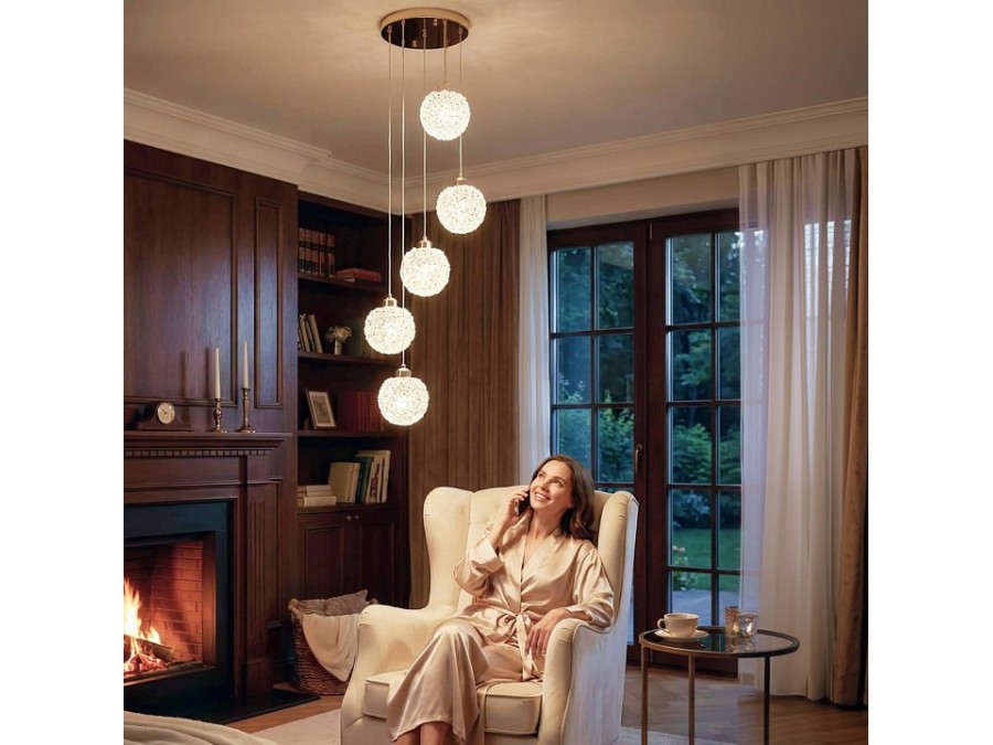 Подвесная люстра Citilux CLOUDY CL323052