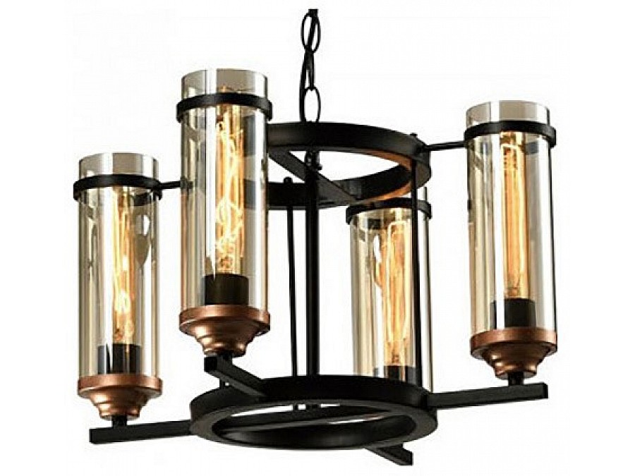 Подвесная люстра Imex Temple MD.20541-4-P-BK+AB