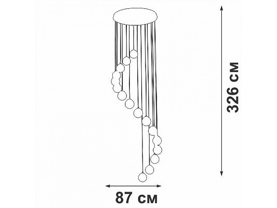 Подвесная люстра Vitaluce V2893 V2893-9/16S