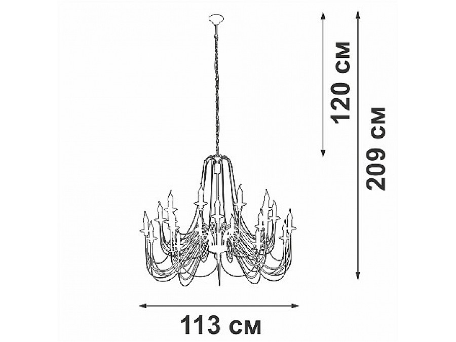 Подвесная люстра Vitaluce V1044 V1044-1/20
