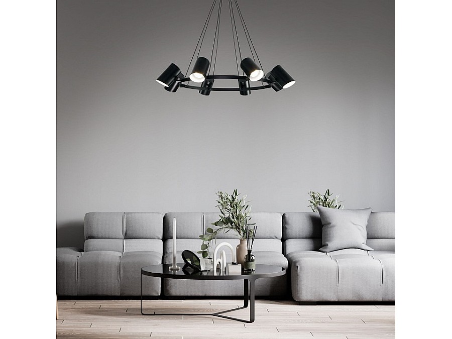 Подвесная люстра Eurosvet Splay 70147/8 черный