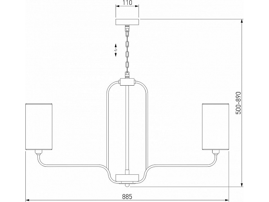Подвесная люстра Eurosvet Purezza 60128/8 хром