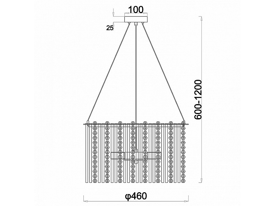 Подвесная люстра Escada Astley 2104/6S
