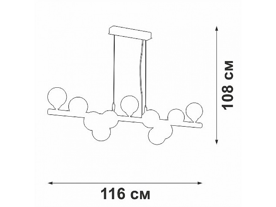 Подвесная люстра Vitaluce V49860 V49860-8/11S