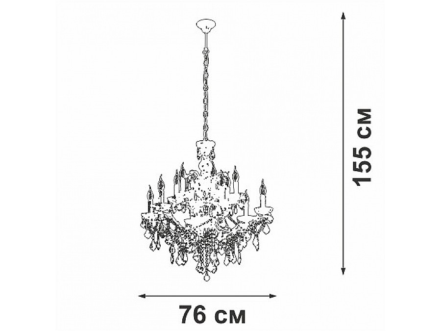 Подвесная люстра Vitaluce V5814 V5814-7/12