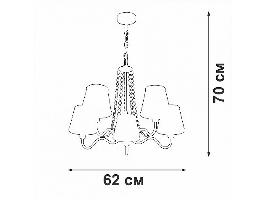 Подвесная люстра Vitaluce V1848 V1848-8/5