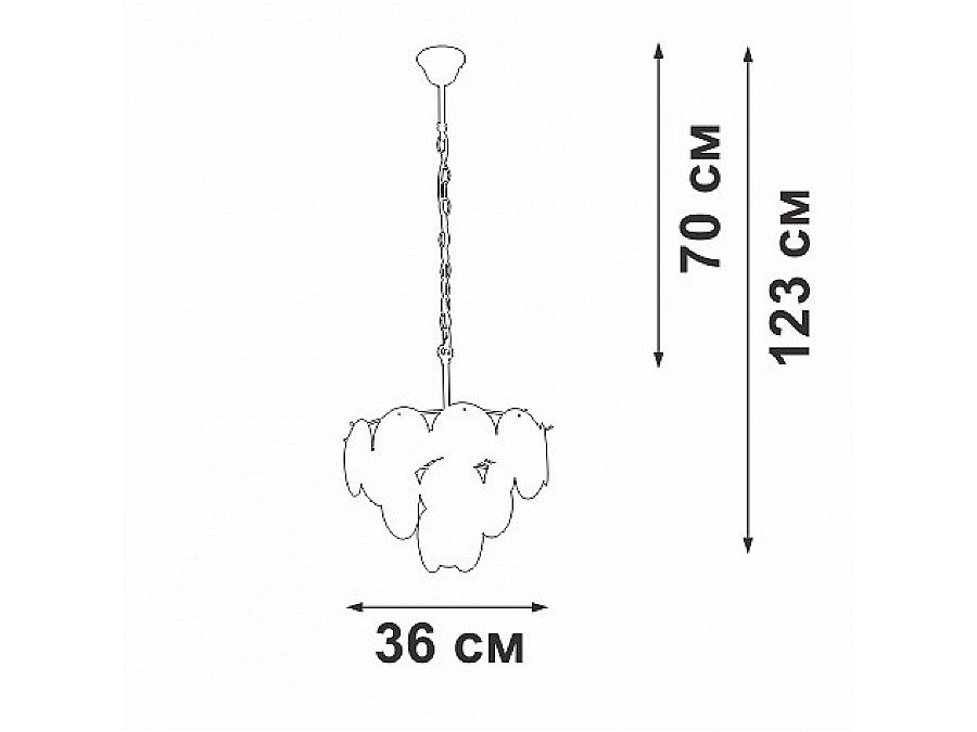 Подвесная люстра Vitaluce V5888 V5888-9/7