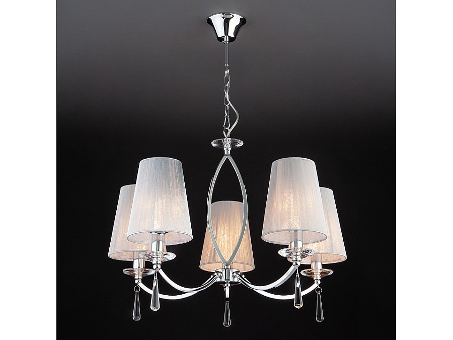 Подвесная люстра Eurosvet Valery 60079/5 хром