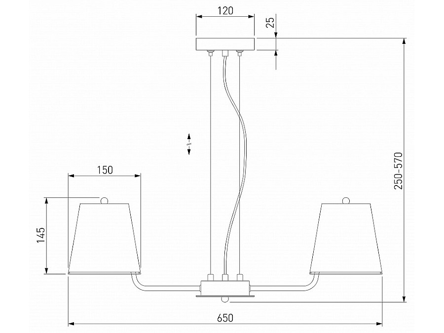 Подвесная люстра Eurosvet Amaretto 60155/5 хром