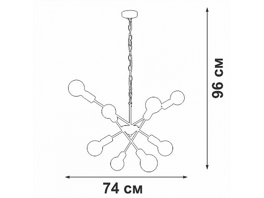 Подвесная люстра Vitaluce V4750 V4750-0/8