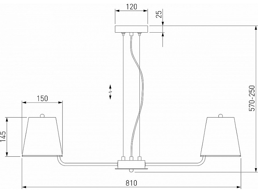 Подвесная люстра Eurosvet Amaretto 60155/8 хром