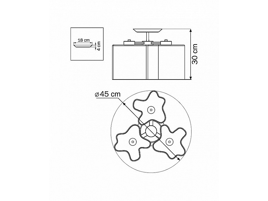 Потолочная люстра Lightstar Nubi 802030