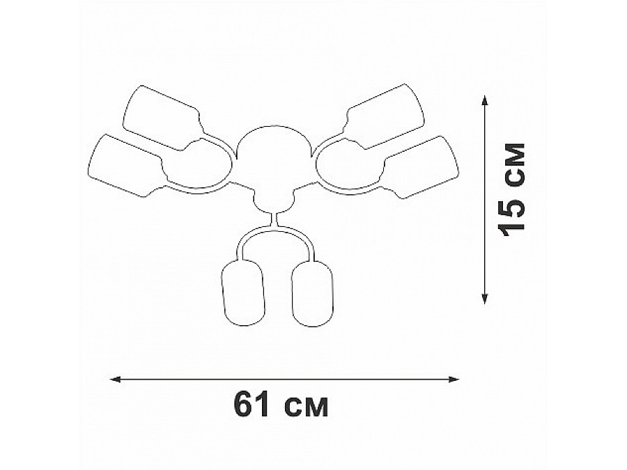 Потолочная люстра Vitaluce V2823 V2823-1/6PL