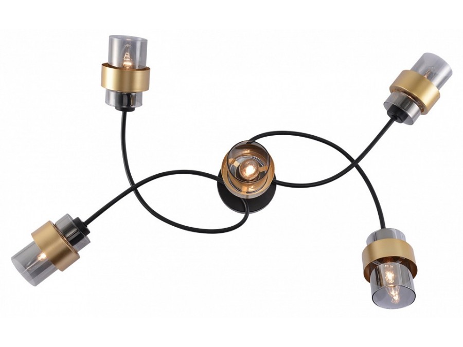 Потолочная люстра Escada 1139 1139/5P Black/Gold