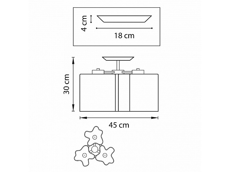 Потолочная люстра Lightstar Nubi 802033