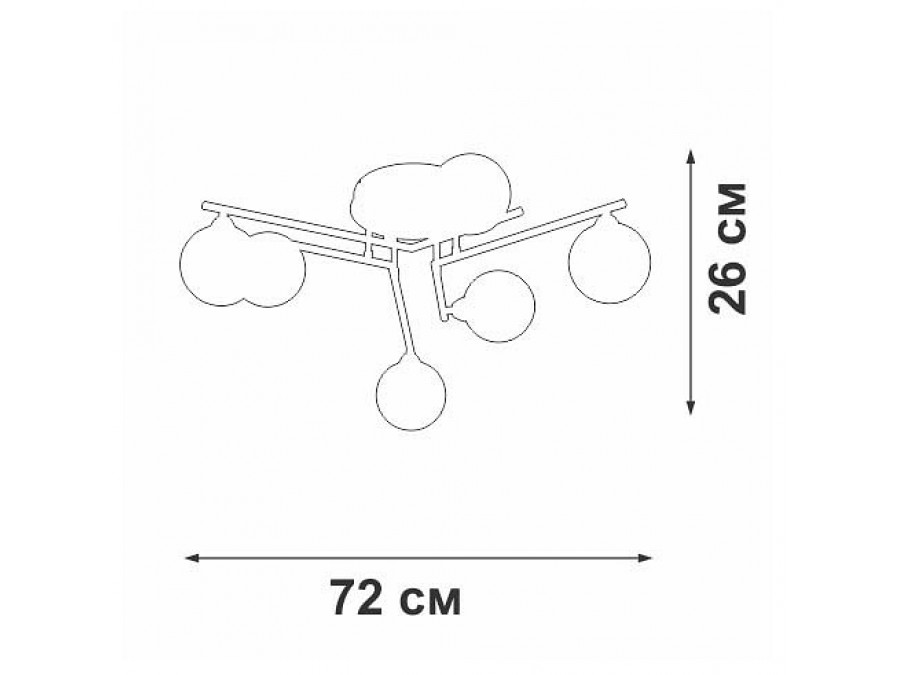 Потолочная люстра Vitaluce V2569 V2569-1/6PL