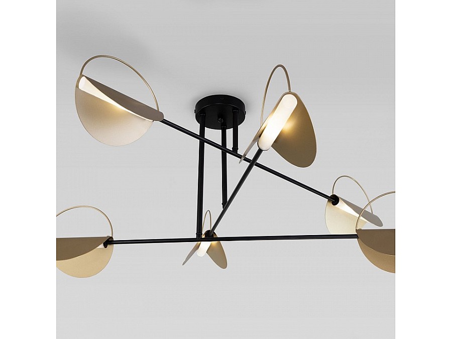 Потолочная люстра Eurosvet Grazia 70148/6 черный/золото