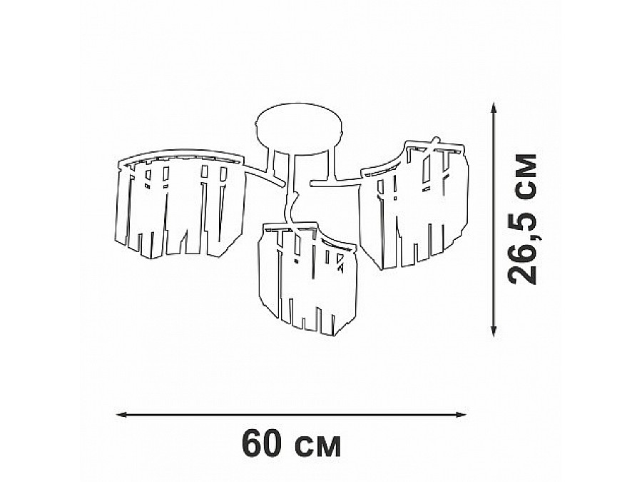 Потолочная люстра Vitaluce V5884 V5884-0/3PL