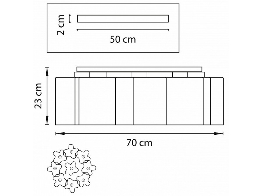Потолочная люстра Lightstar Nubi 802097