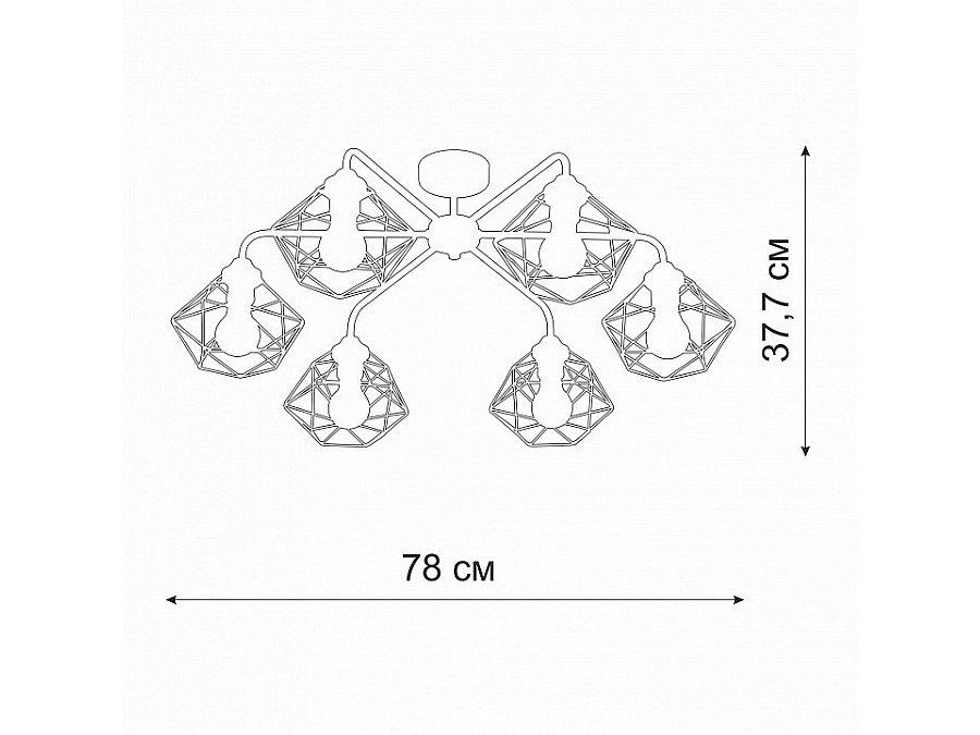 Потолочная люстра Vitaluce V42580 V42580-1/6PL