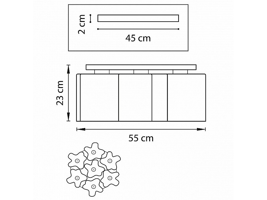 Потолочная люстра Lightstar Nubi 802073