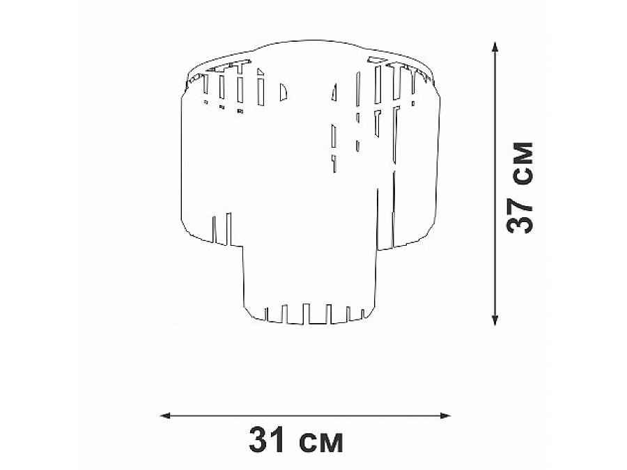 Потолочная люстра Vitaluce V5155 V5155-1/4PL