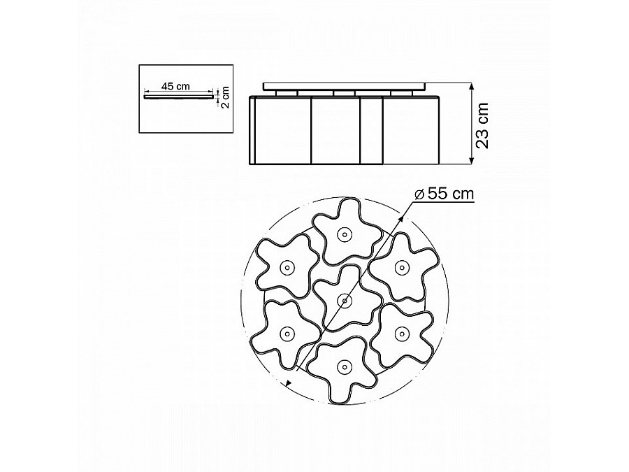 Потолочная люстра Lightstar Nubi 802070