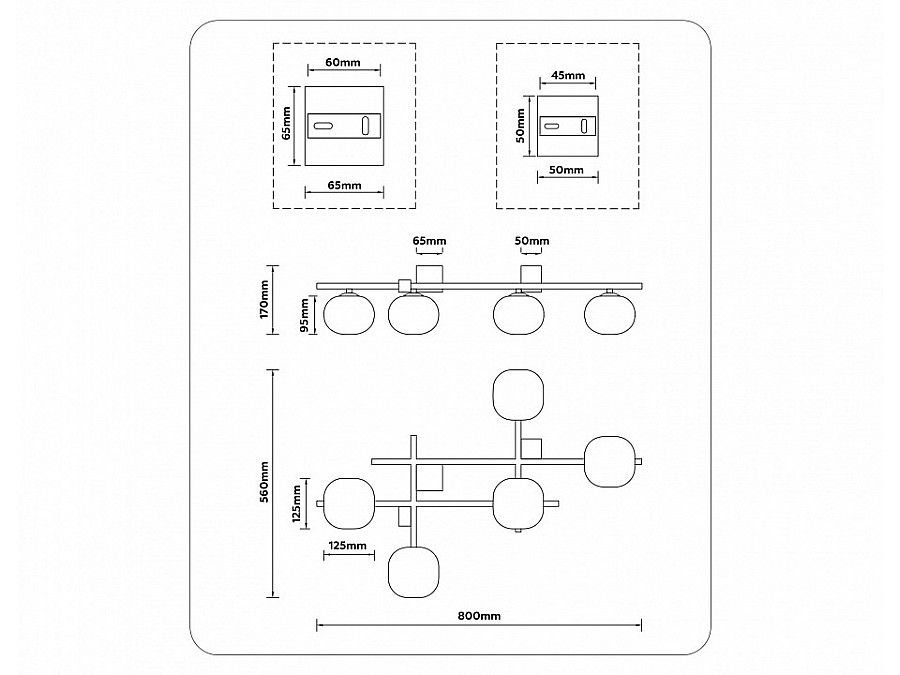 Потолочная люстра Ambrella Light LH LH51015