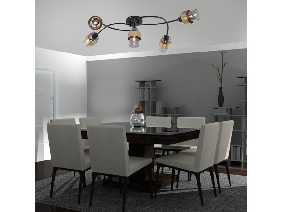 Потолочная люстра Escada 1139 1139/5P Black/Gold