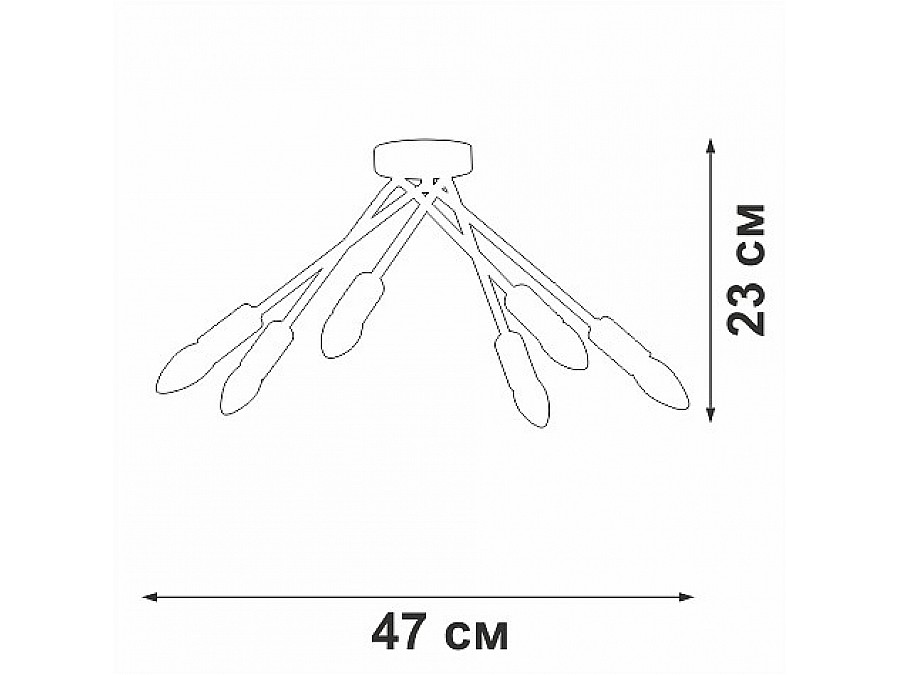 Потолочная люстра Vitaluce V3021 V3021-1/6PL
