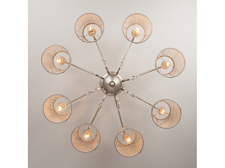 Потолочная люстра Eurosvet Liona 60065/8 серебро