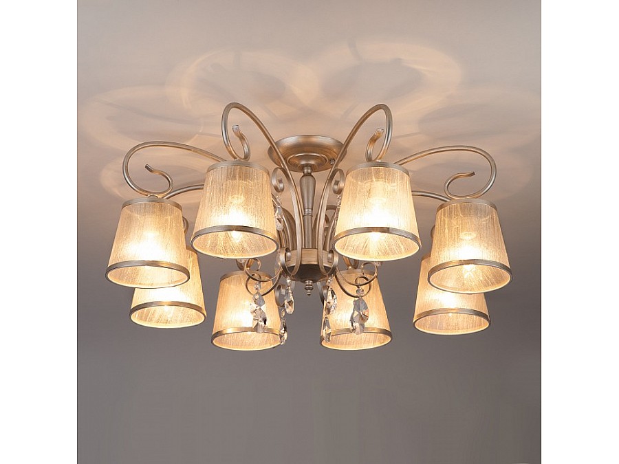 Потолочная люстра Eurosvet Liona 60065/8 серебро