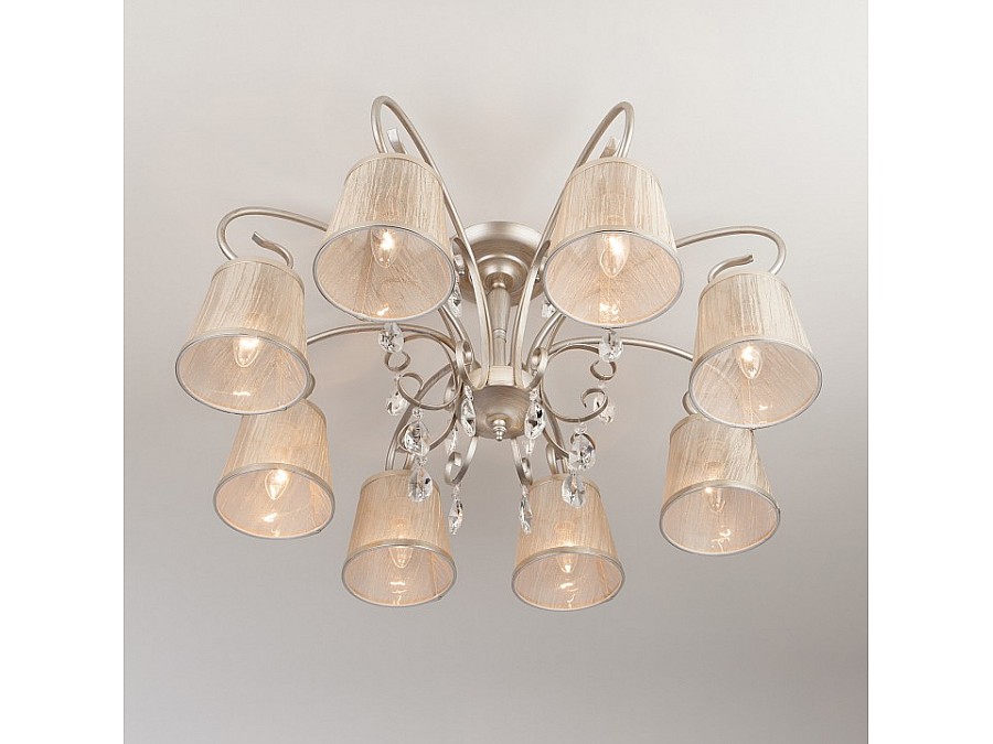 Потолочная люстра Eurosvet Liona 60065/8 серебро