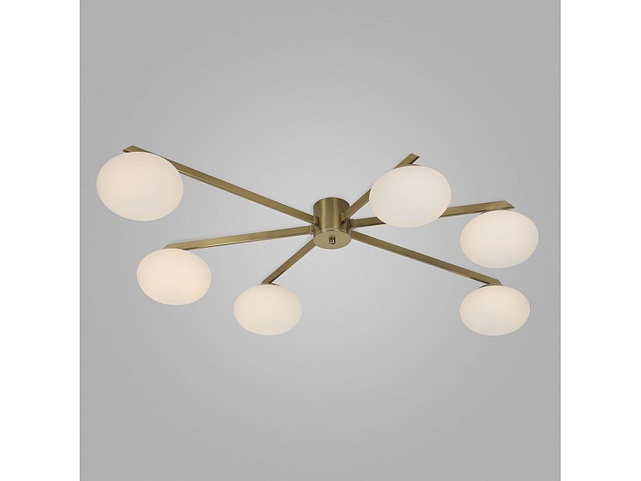 Потолочная люстра Eurosvet Opaline 70220/6 латунь