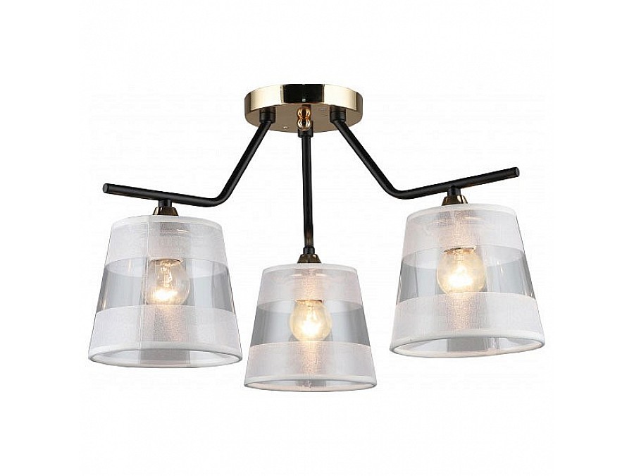 Потолочная люстра Imex MD.2128 MD.2128-3-S-BK+FGD