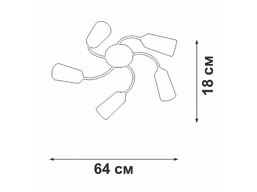 Потолочная люстра Vitaluce V2831 V2831-9/5PL