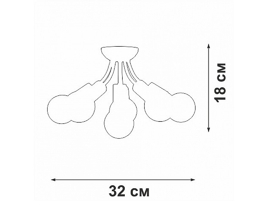 Потолочная люстра Vitaluce V3927 V3927-1/6PL