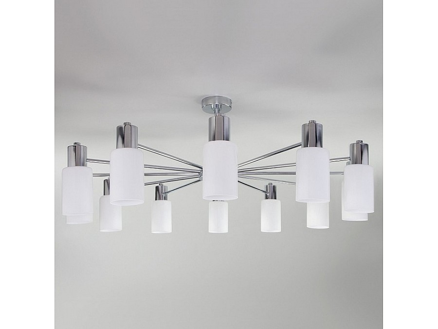 Потолочная люстра Eurosvet Vegga 70160/12 хром Smart