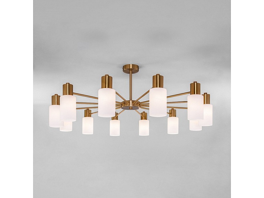 Потолочная люстра Eurosvet Vegga 70160/12 латунь Smart