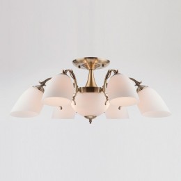 Потолочная люстра Eurosvet Ariele 22010/6+2 античная бронза