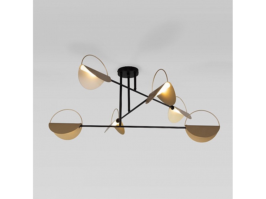 Потолочная люстра Eurosvet Grazia 70148/6 черный/золото